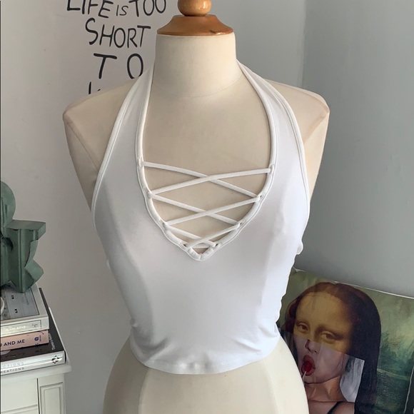 Express// crop top size xs - Picture 3 of 9